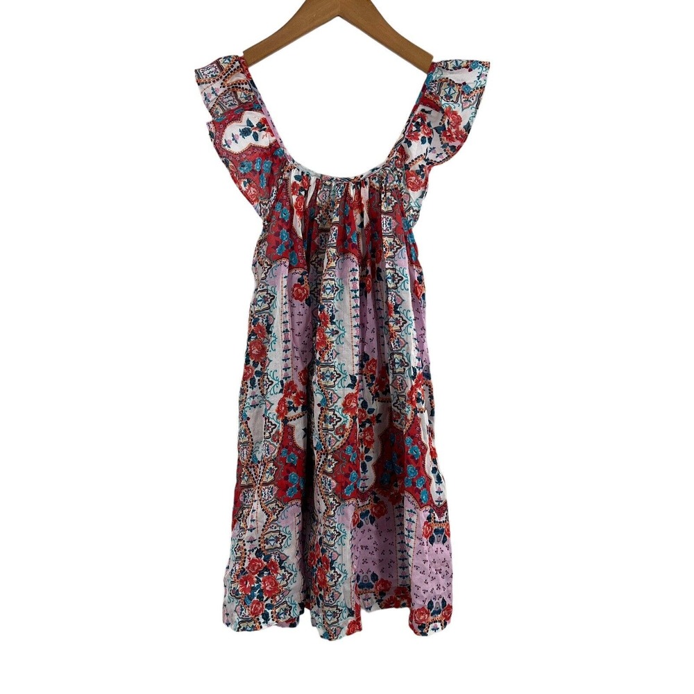 Seafolly Multi Print Frill Dress New Girls Size 7